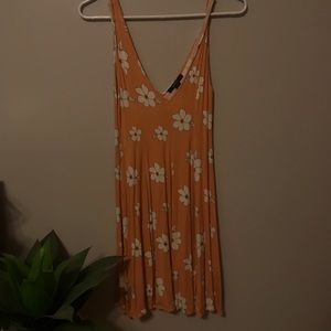 Front and back V dress